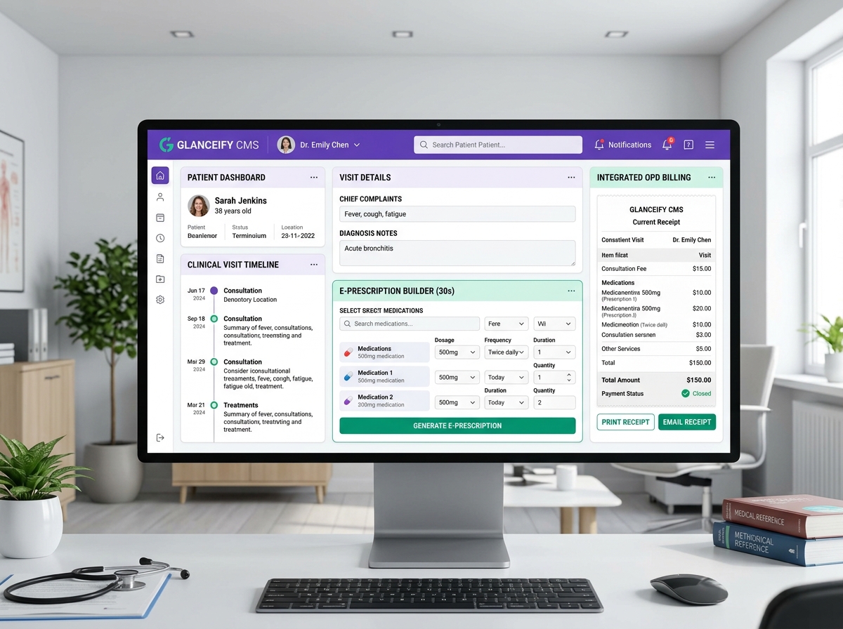 Glanceify Connected Clinic Management System Architecture